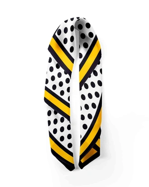 Fichu with a polka dot pattern | Scarfs | Dikastore.ro - 1 Fichu with a polka dot pattern | Scarfs - 1