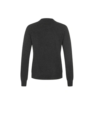 Fine cashmere sweater in black | Knitwear - 1