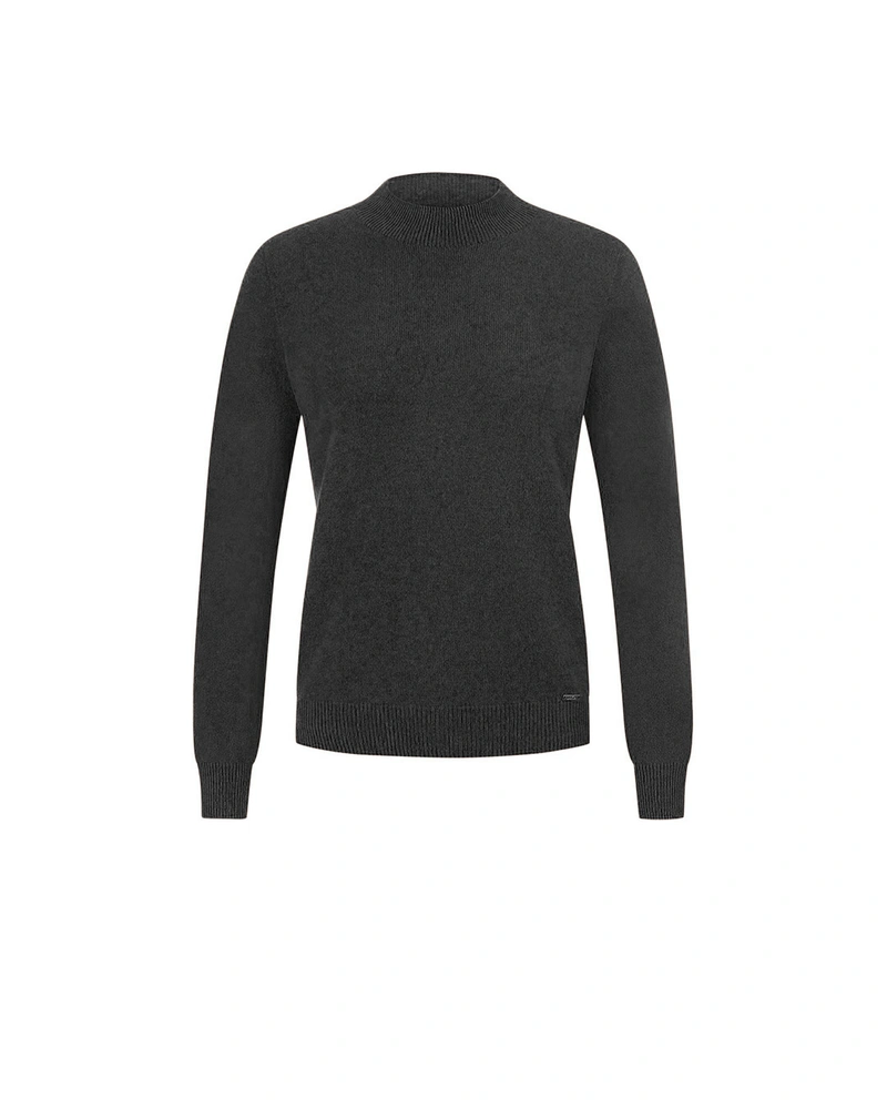 Fine cashmere sweater in black | Knitwear