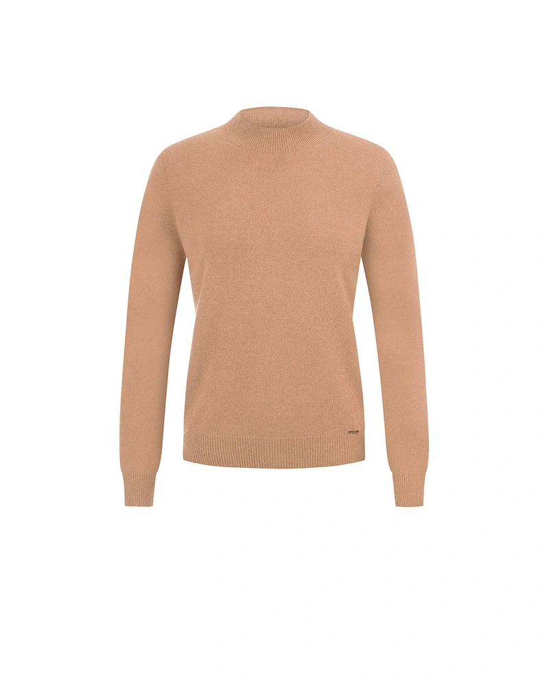 Fine cashmere sweater in elegant beige | Knitwear