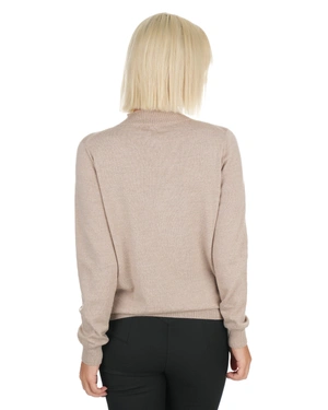 Fine turtleneck made of virgin wool, 3D knit |  - 5