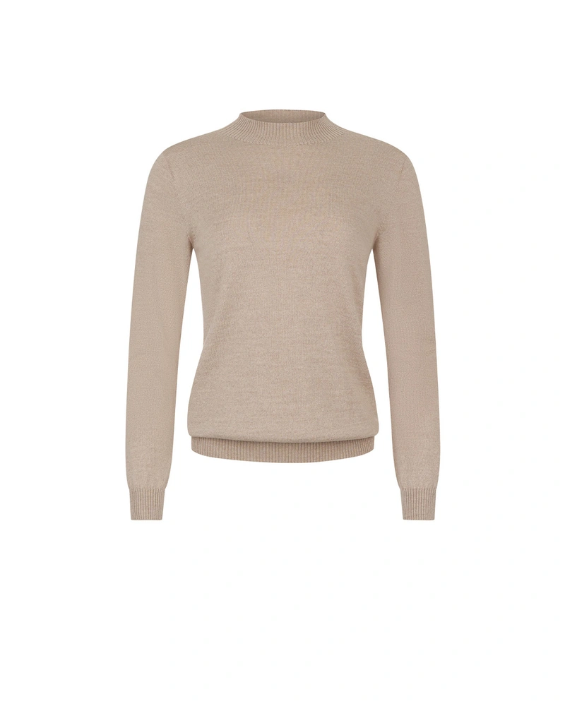 Fine turtleneck made of virgin wool, 3D knit | Knitwear