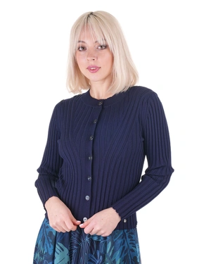 Fitted cardigan with a crew neckline | All products - 3
