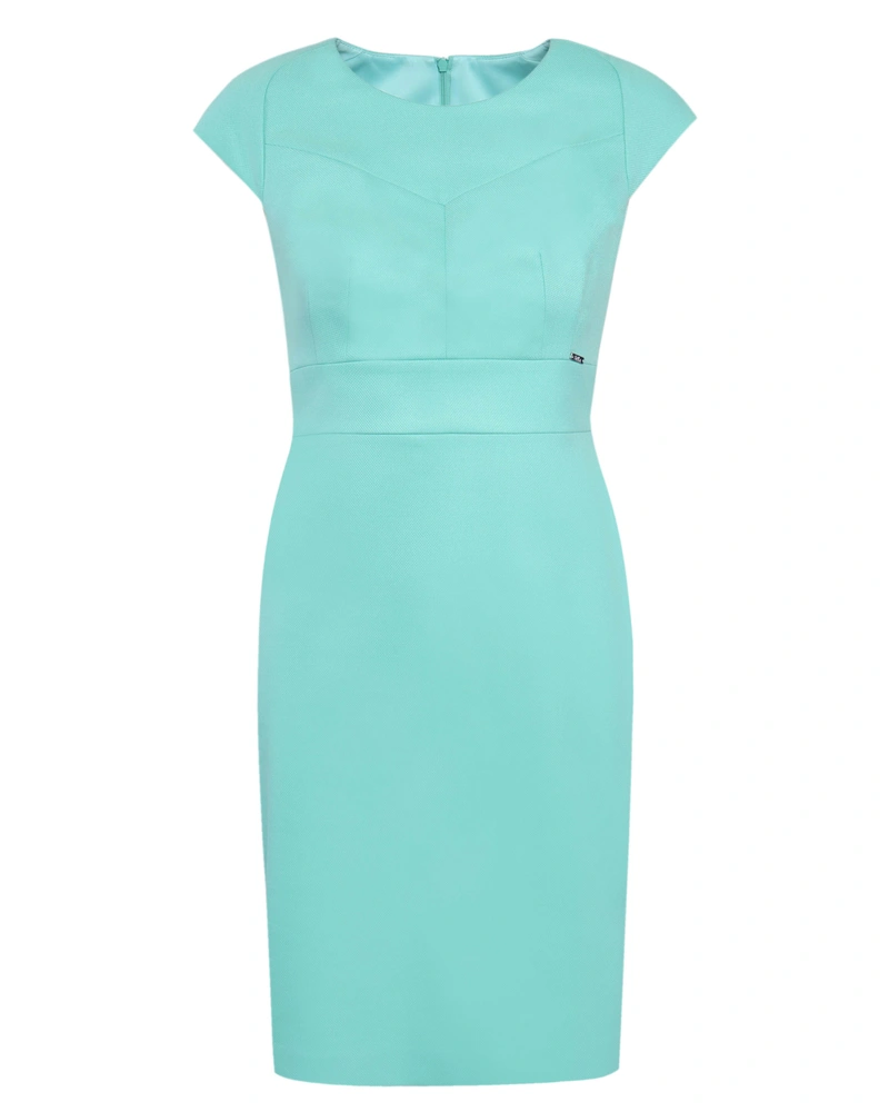Fitted dress with short sleeves | 