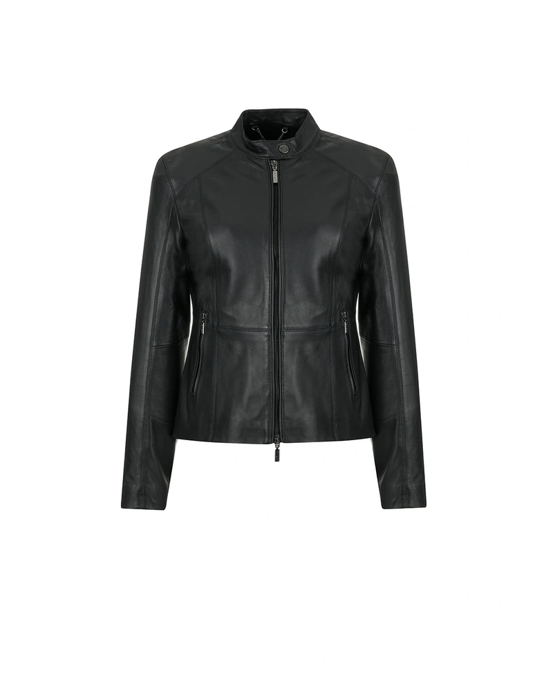 Fitted leather jacket | Jackets and Coats