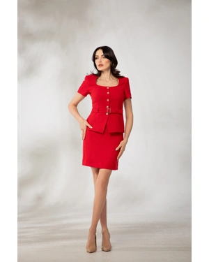 Fitted skirt above the knee | Skirts - 2