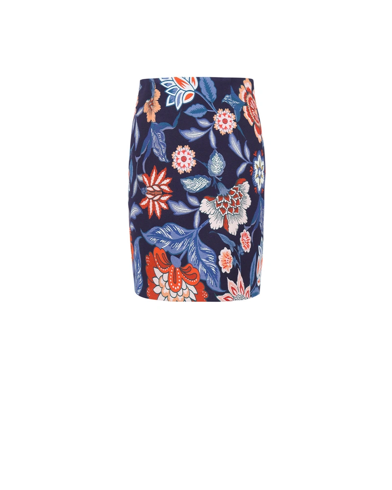 Floral print skirt, with certified viscose | All products