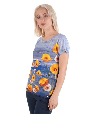 Floral viscose T-shirt | T-shirts and Tops - 3
