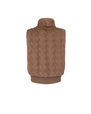 Fluffy vest in warm brown | All products | Dika.test - 1 Fluffy vest in warm brown | All products - 1