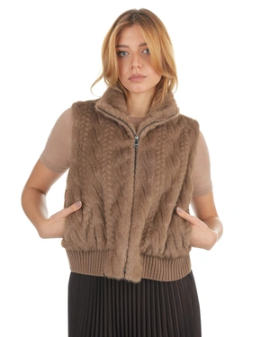 Fluffy vest in warm brown | All products | Dika.test - 5 Fluffy vest in warm brown | All products - 5