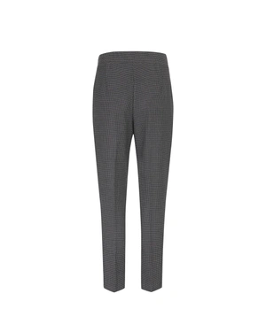 Grey women’s high-waisted trousers with pleats | Trousers | Dika.ge - 3 Grey women’s high-waisted trousers with pleats | Trousers - 3