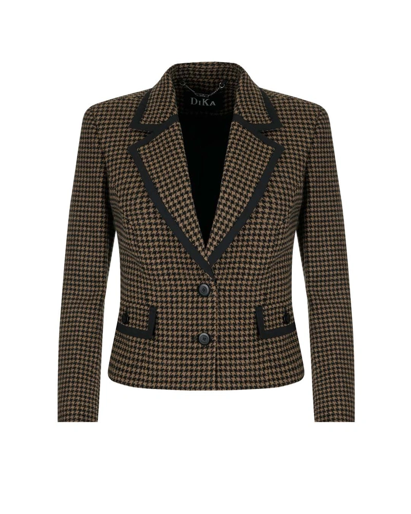 Houndstooth virgin wool jacket | Jackets and Coats