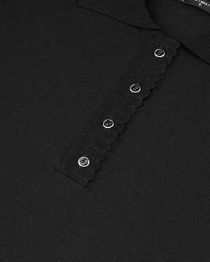Jersey blouse with a collar and lurex thread | OUTLET SUMMER | Outlet DiKa - 2 Jersey blouse with a collar and lurex thread | OUTLET SUMMER - 2