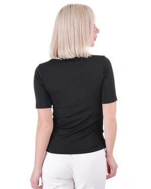 Jersey blouse with a collar and lurex thread | OUTLET SUMMER | Outlet DiKa - 4 Jersey blouse with a collar and lurex thread | OUTLET SUMMER - 4
