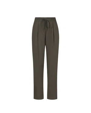 Khaki lyocell pants | Trousers | Outlet DiKa Khaki lyocell pants | Trousers