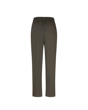 Khaki lyocell pants | Trousers | Outlet DiKa - 1 Khaki lyocell pants | Trousers - 1