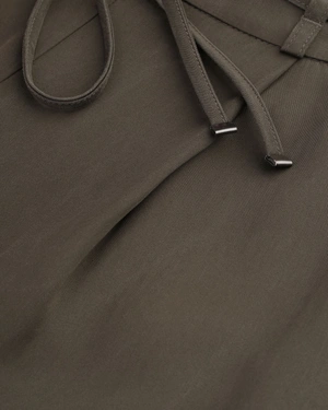 Khaki lyocell pants | Trousers | Outlet DiKa - 2 Khaki lyocell pants | Trousers - 2