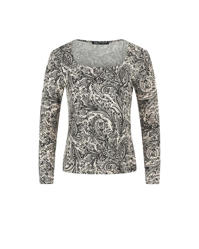 Knit blouse with paisley motif | All products