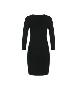 Knit dress with geometric motifs | Dresses - 6