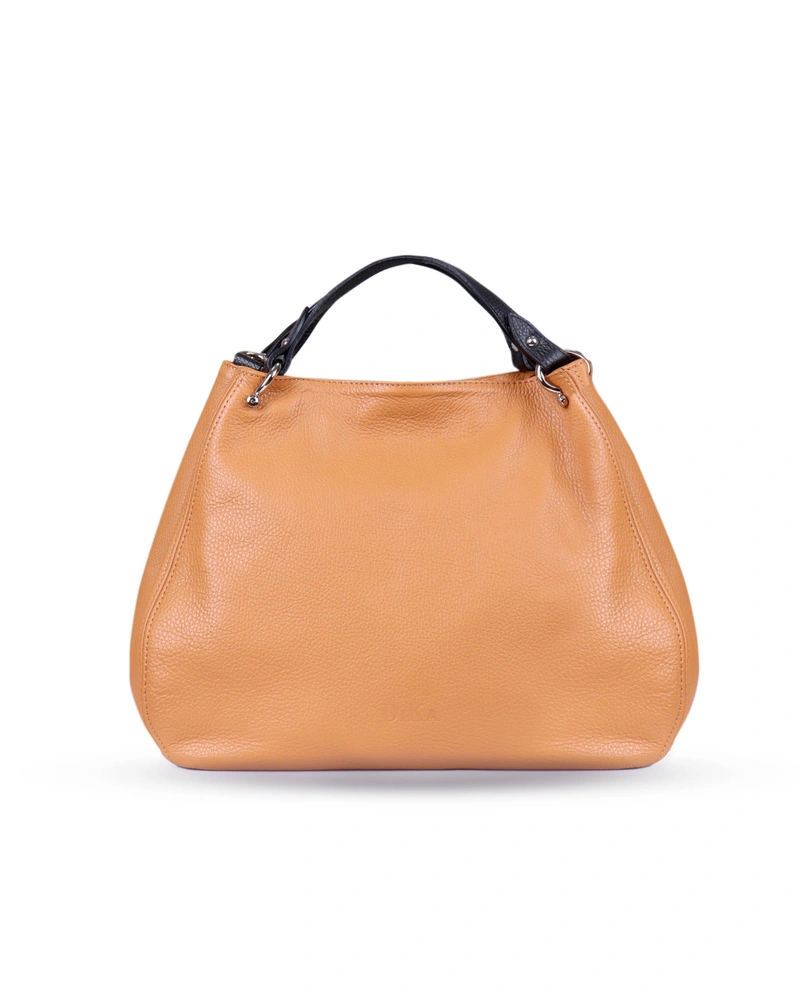 Leather bag with two top handles | Bags