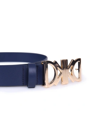 Leather belt with logo | Belts - 1