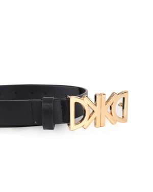 Leather belt with logo | Belts - 1
