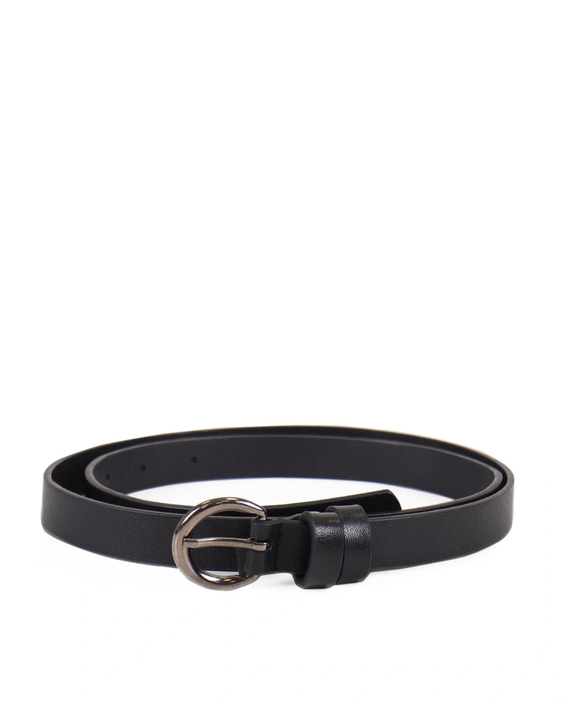 Leather belt with silver buckle | All accessoires