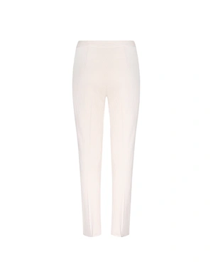 Light beige cotton trousers with fine stripes | All products - 1
