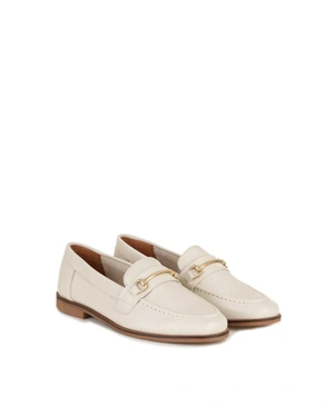 Light beige summer loafers | Shoes - 1