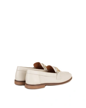 Light beige summer loafers | Shoes - 2