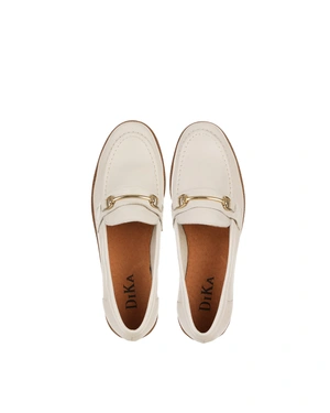 Light beige summer loafers | Shoes - 3