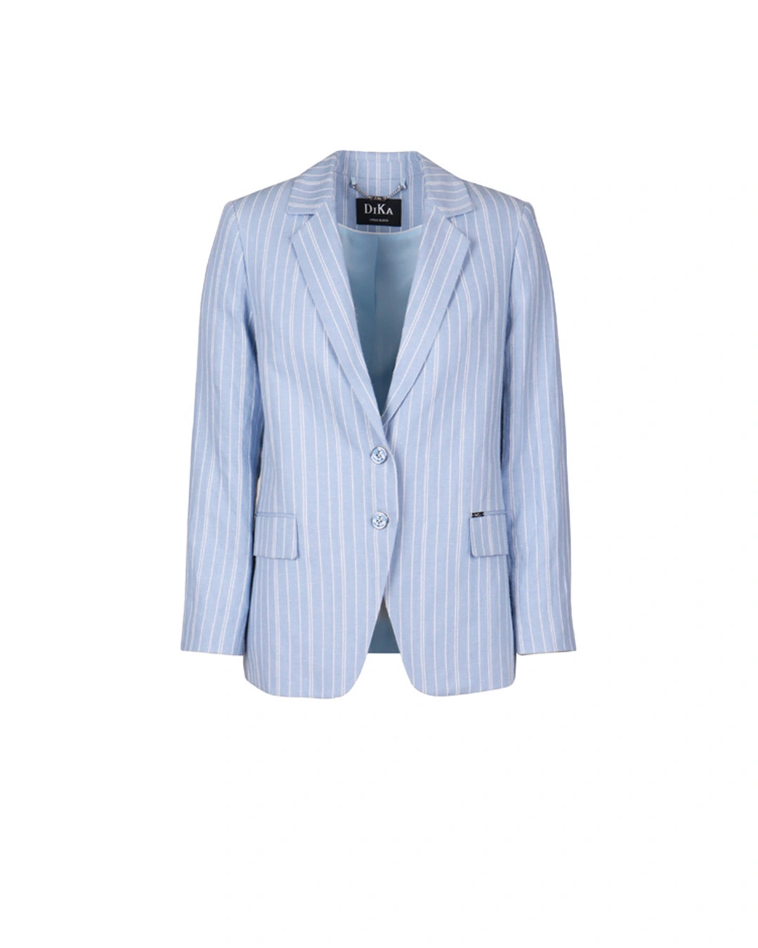 olun linen brend jacket Msize アイボリー Light blue linen blend