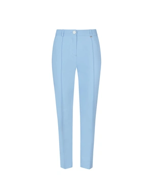 Light blue summer cotton trousers with a crease | OUTLET SUMMER | Outlet DiKa Light blue summer cotton trousers with a crease | OUTLET SUMMER