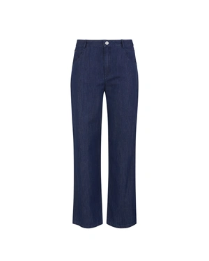 Light blue wide-leg jeans | Casual | Dikastore.ro Light blue wide-leg jeans | Casual