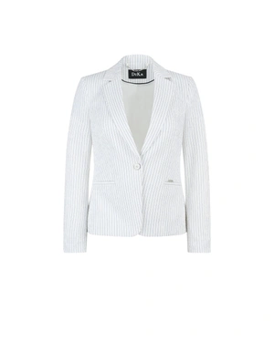 Veste légère à fines rayures en mélange de coton | Vestes et Blazers | Dika.com Veste légère à fines rayures en mélange de coton | Vestes et Blazers