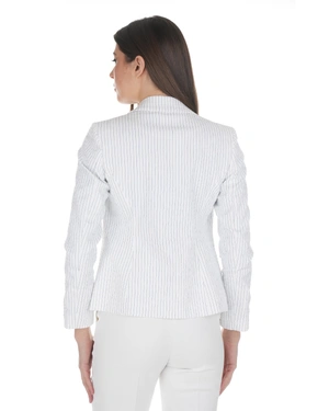 Veste légère à fines rayures en mélange de coton | Vestes et Blazers | Dika.com - 3 Veste légère à fines rayures en mélange de coton | Vestes et Blazers - 3
