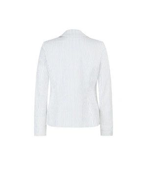 Veste légère à fines rayures en mélange de coton | Vestes et Blazers | Dika.com - 4 Veste légère à fines rayures en mélange de coton | Vestes et Blazers - 4