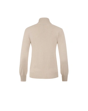 Light gray fine turtleneck sweater made with seamless technology | Knitwear | Dika.bg - 4 Light gray fine turtleneck sweater made with seamless technology | Knitwear - 4