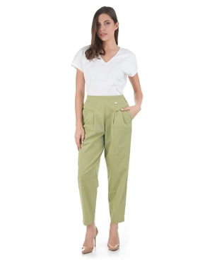 Light green cotton tapered trousers | NEW - 9