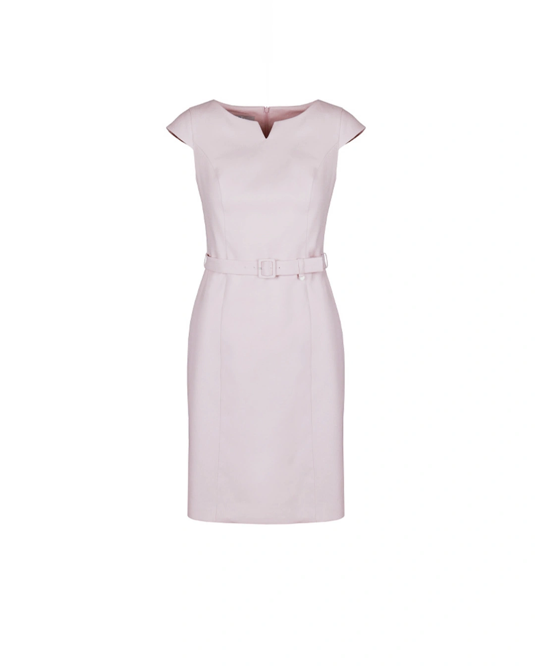 Light pink business dress in cotton and viscose see Price on Dika.bg
