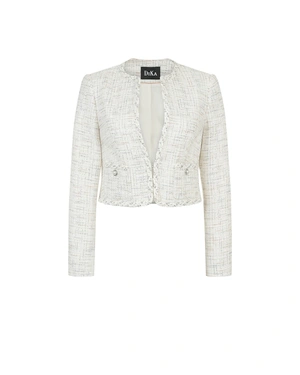 Light tweed blazer with delicate sequins | Jackets and Blazers | Dika.test Light tweed blazer with delicate sequins | Jackets and Blazers