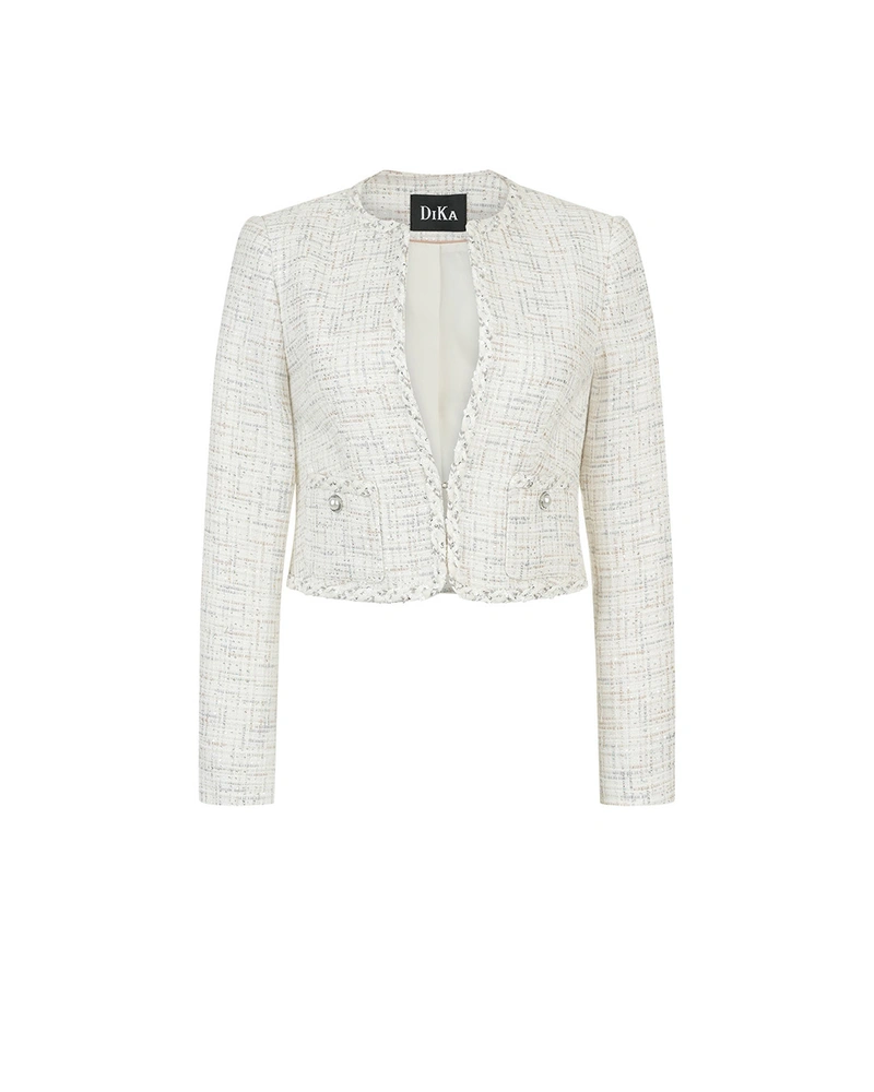 Light tweed blazer with delicate sequins | All products
