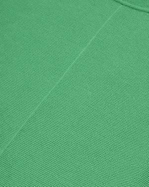 Lightweight short-sleeved cotton sweater in a fresh green hue | Knitwear - 5