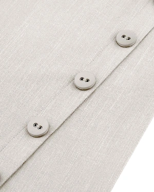 Linen and viscose dress in elegant ecru | Dresses | Dika.rs - 2 Linen and viscose dress in elegant ecru | Dresses - 2