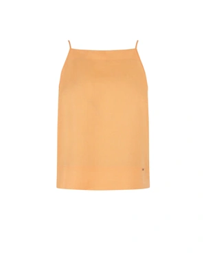 Laneni gornji deo sa bretelama u svetlo narandžastoj boji | NOVO - 7