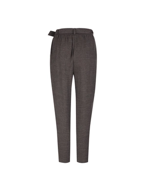 Linen trousers with relaxed top and carrot leg | Casual - 3