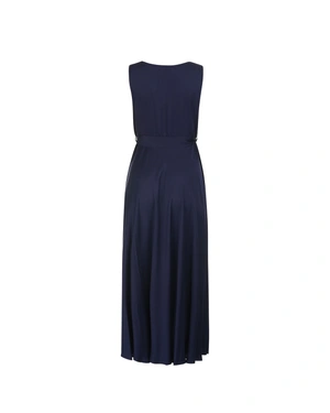 Long dark navy viscose dress | Dresses | Dika.bg - 1 Long dark navy viscose dress | Dresses - 1