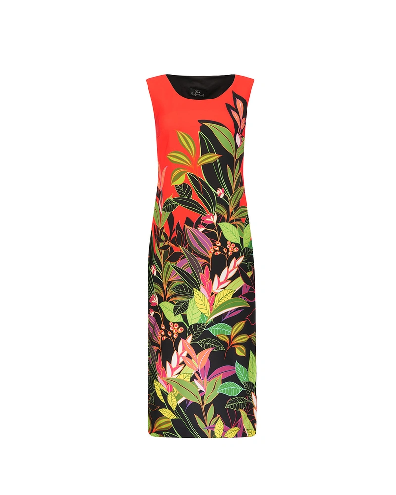 Long dress with floral print | OUTLET SUMMER