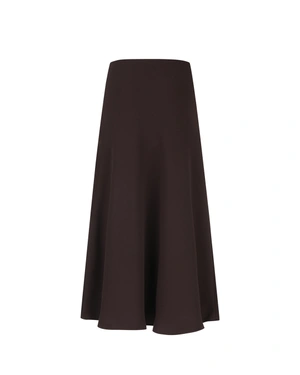 Long skirt in dark brown | Skirts | Outlet DiKa - 1 Long skirt in dark brown | Skirts - 1