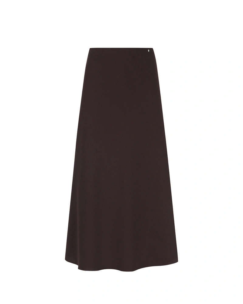 Long skirt in dark brown | Skirts and Shorts